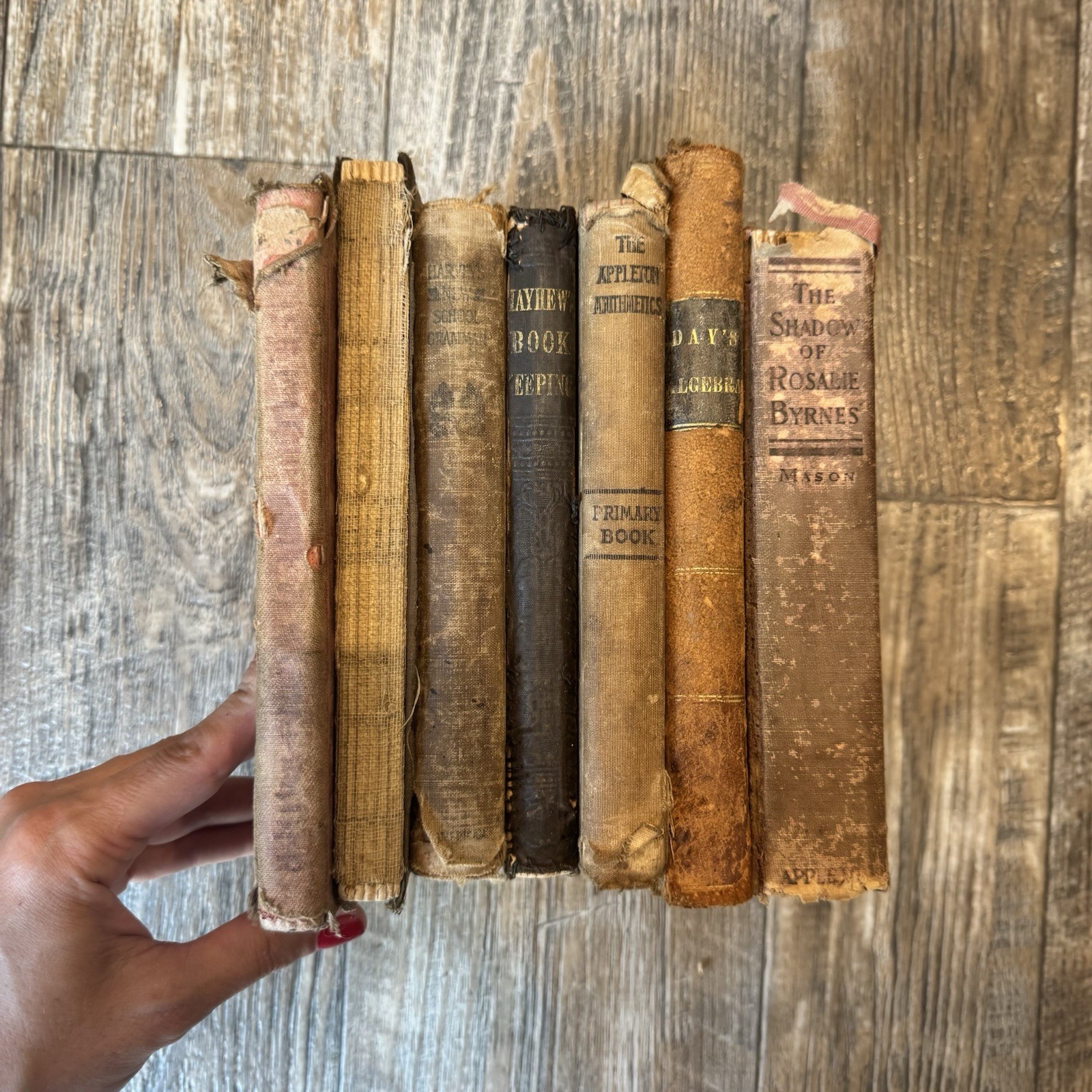 Antique/Vintage Set Of 7 Books — Early 1900s — Perfect For Decor Or Crafts