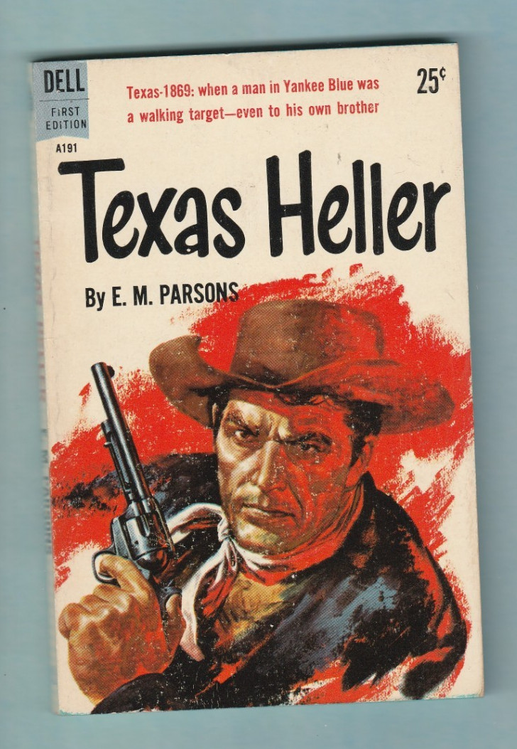 Vintage Paperback Western Texas Heller by E.M. Parsons 1959 1st Edition