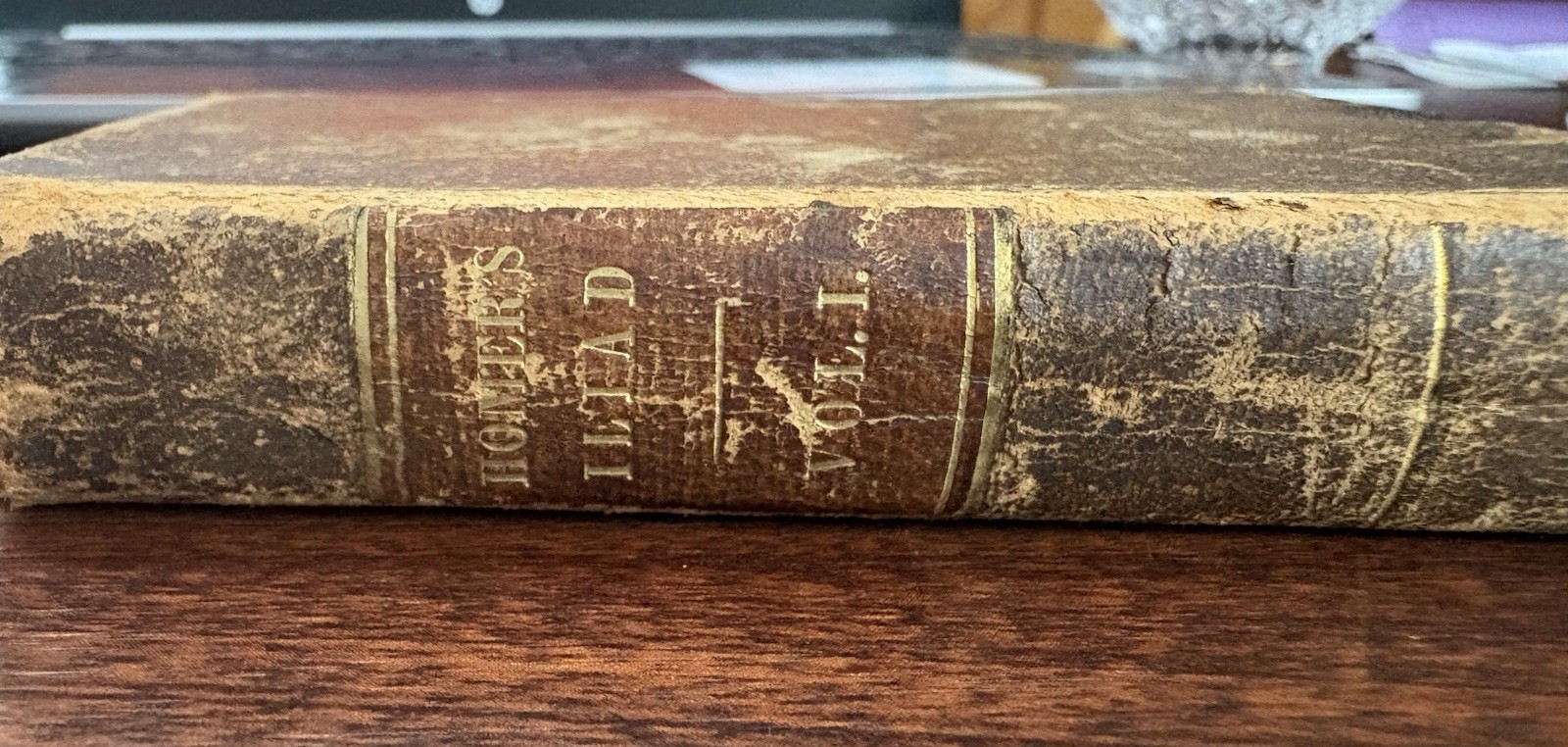 The ILIAD OF HOMER Vol I – 1839 Alexander Pope – Philadelphia Pomeroy Hardcover