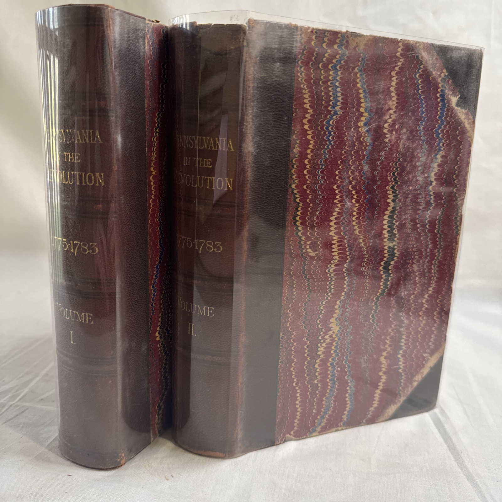 Pennsylvania War Revolution Battalions Line 1775-1783 Linn 2 Vols 1880 Half Leat