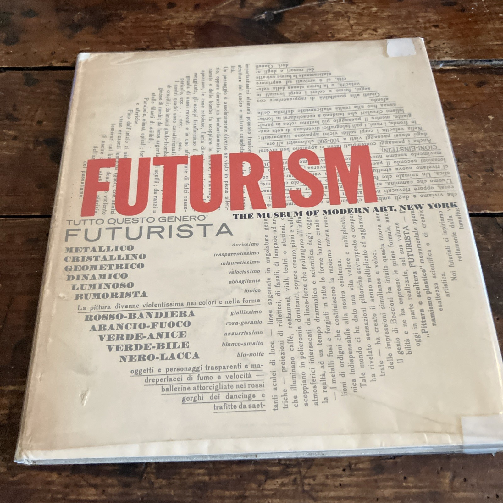 FUTURISM 1961 Art Book 1st Print The Museum of Modern Art New York MOMA HC DJ