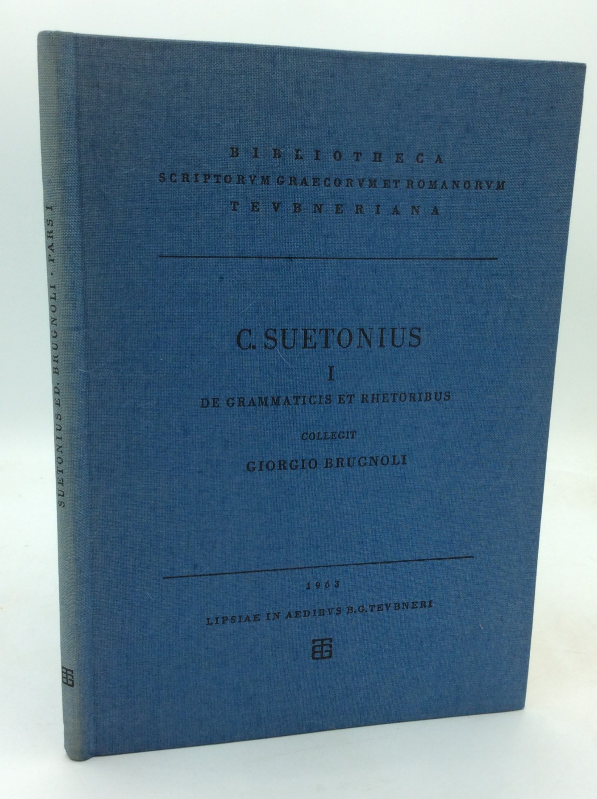 C. SUETONI TRANQUILLI – Suetonius; Giorgio Brugnoli, ed. – 1963 – Latin