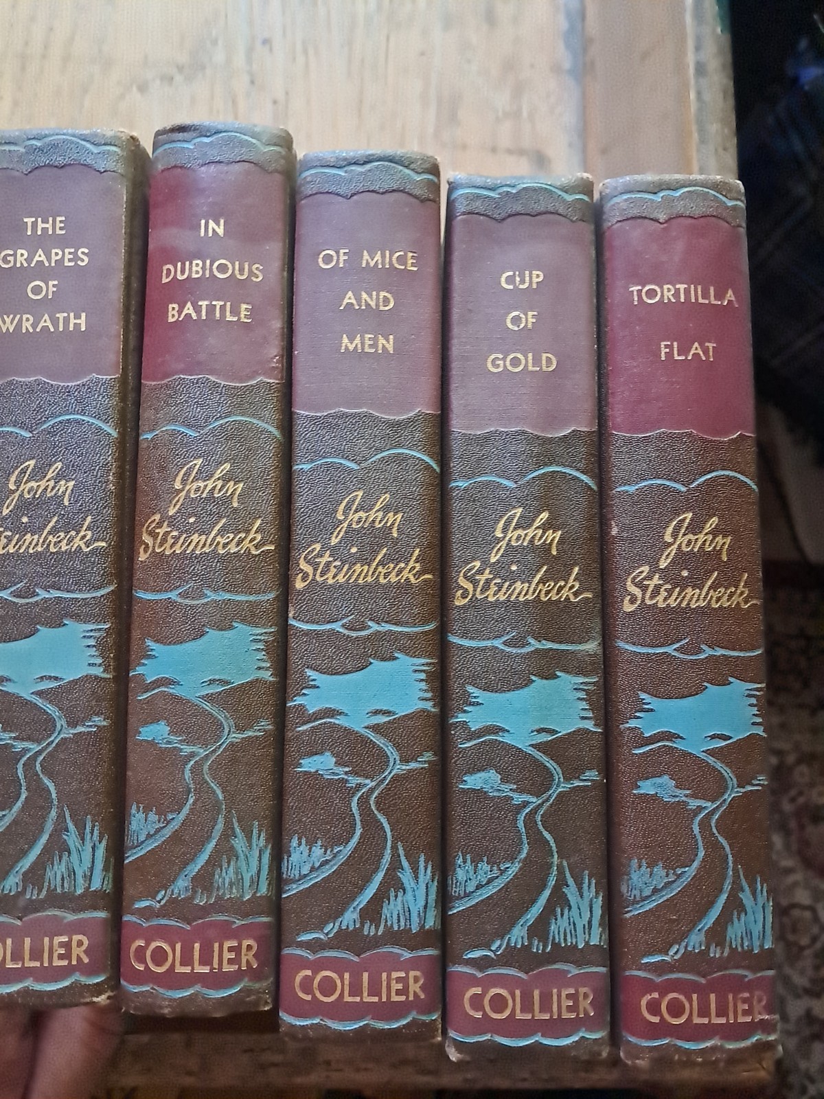 RARE Vintage John Steinbeck Collier 1935-1939 Set Of 5 Hardcover Books