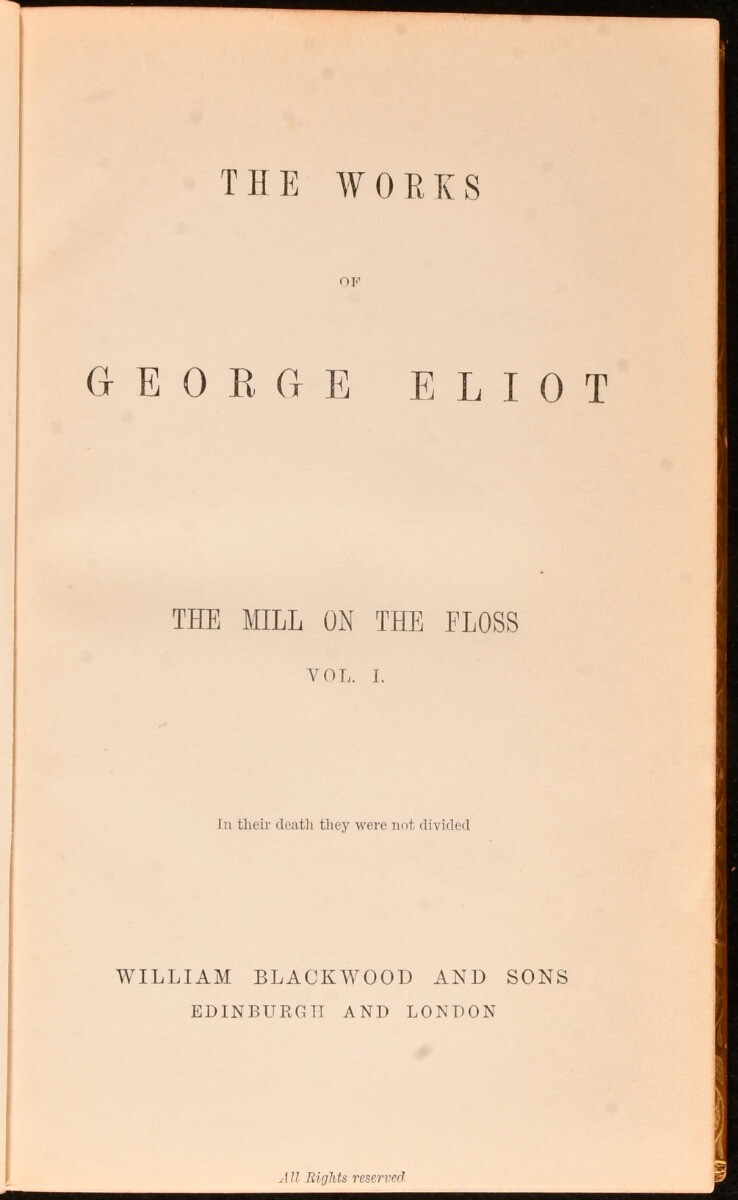 1878 19vol The Works of George Eliot Cabinet Edition Tree Calf Riviere Binding