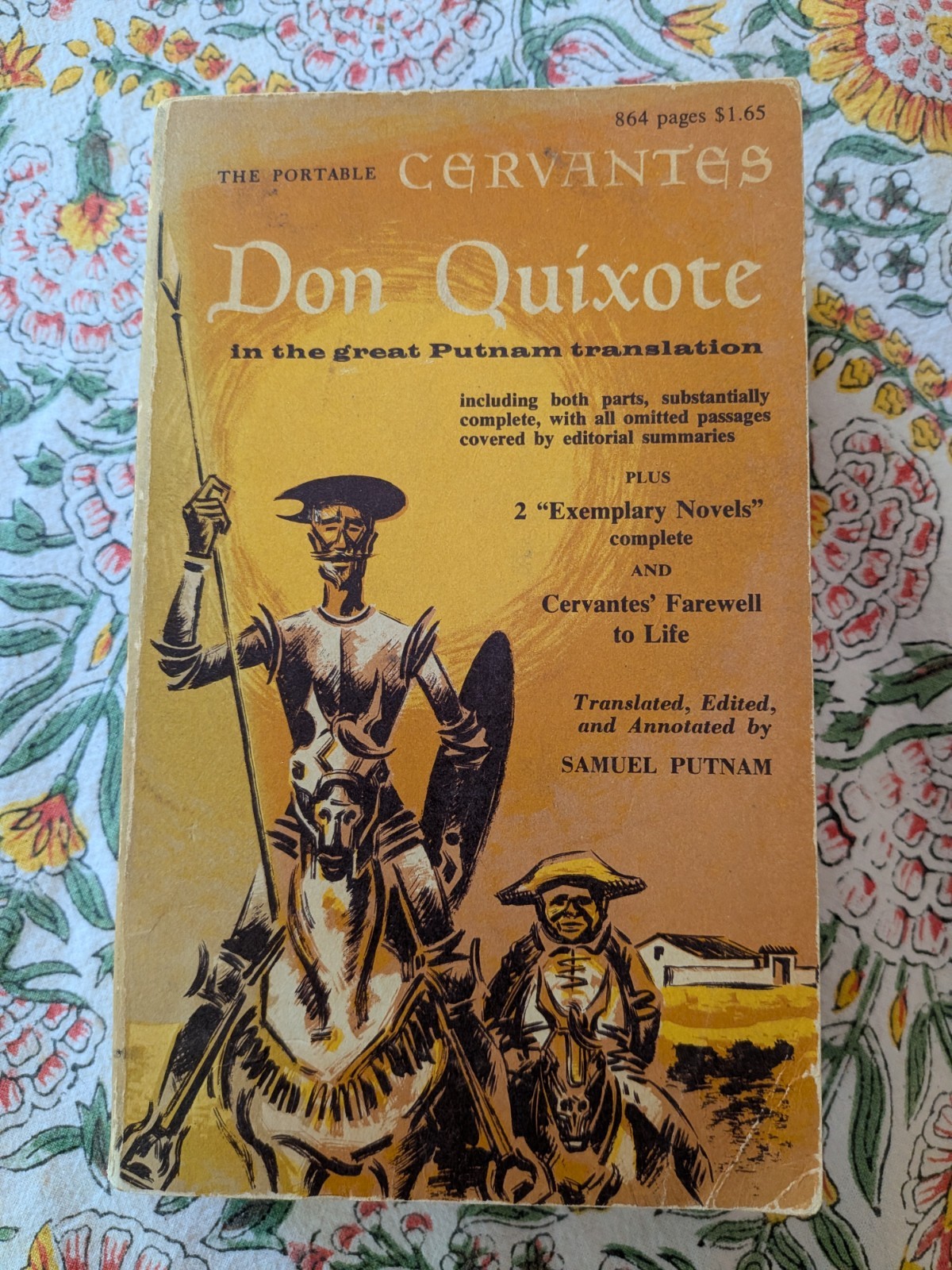Don Quixote The Portable Cervantes 1964 Vintage Viking Press Putnam Translation