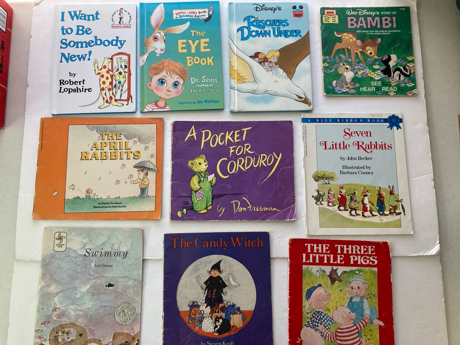 Vintage Children’s Books Various Genres Bundle Lot Of 10-Hardcover/Softcover