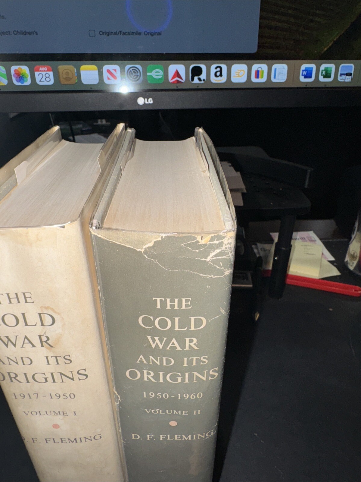 D. F. Fleming THE COLD WAR AND ITS ORIGINS 2 VOLUME SET 1917-1950, 1950-1960 1st