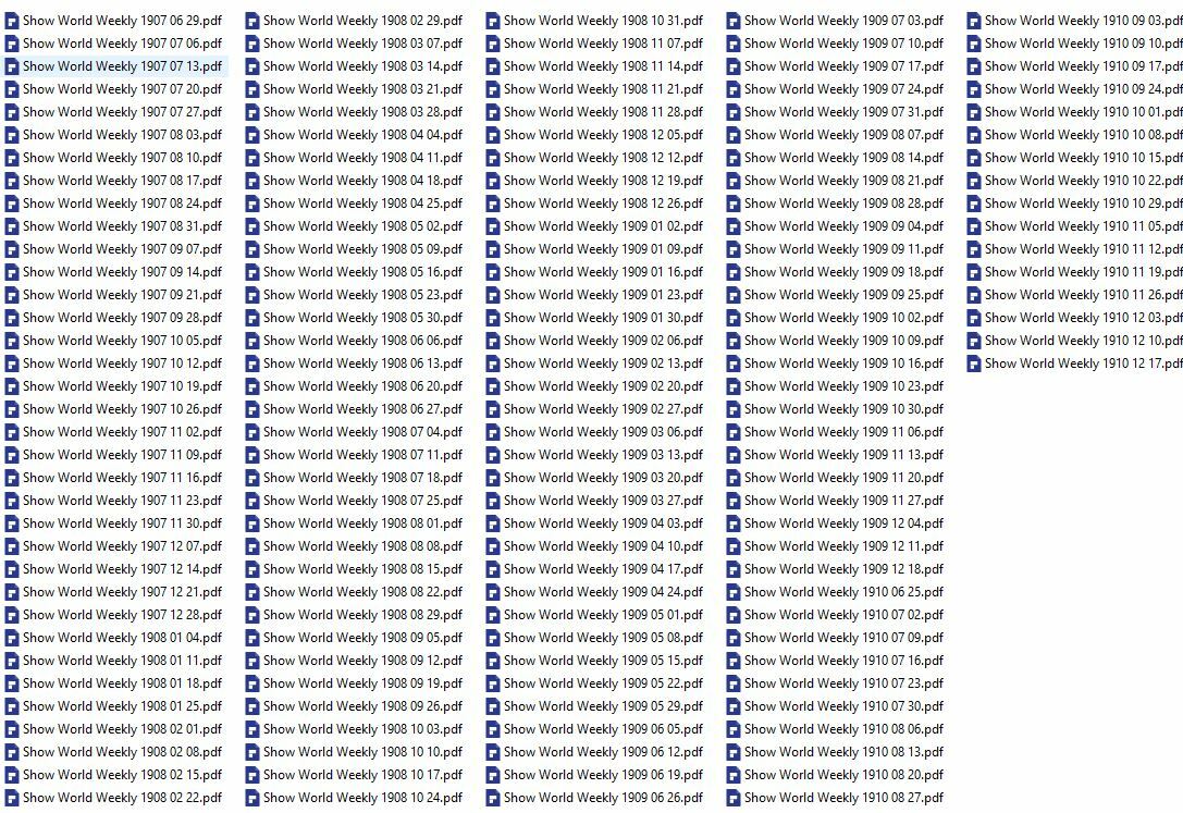 SHOW WORLD MAGAZINE 156 Unique Issue Collection On USB Thumb Drive