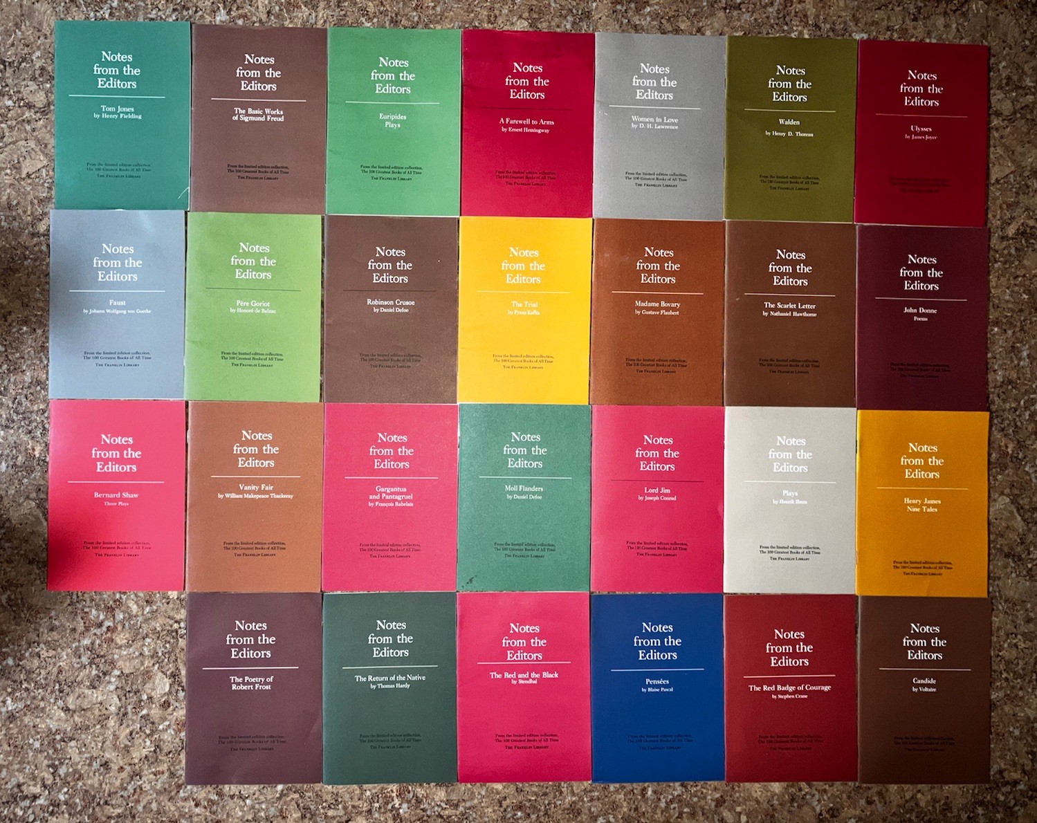 Franklin Library, Notes from the Editors, 100 Greatest Books, 48 Books