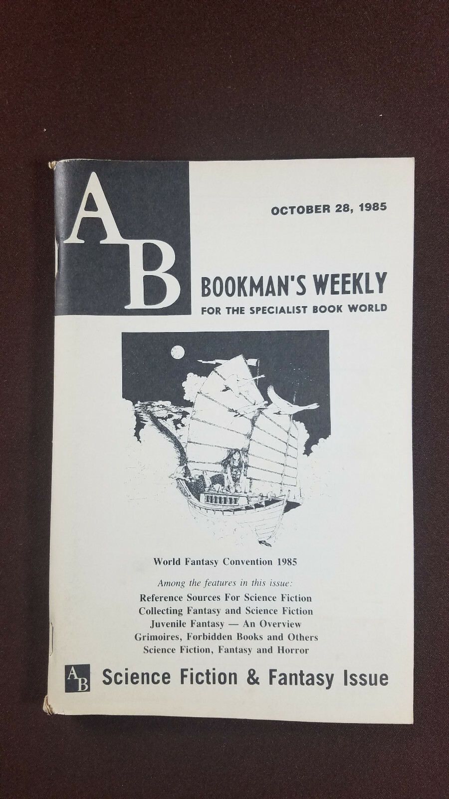 AB Bookman’s Weekly October 25th 1985 Science Fiction & Fantasy Issue