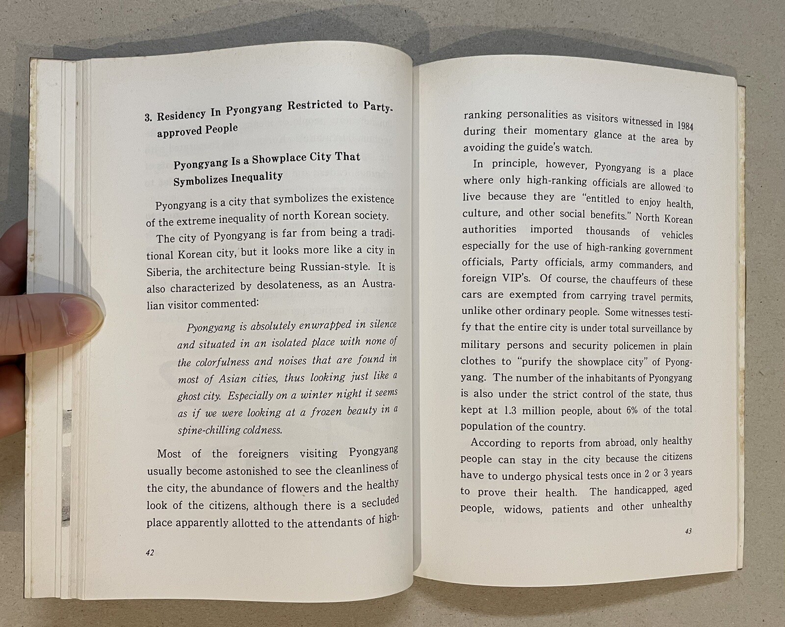 1992 English Korea book – The Human Rights Situation In North Korea