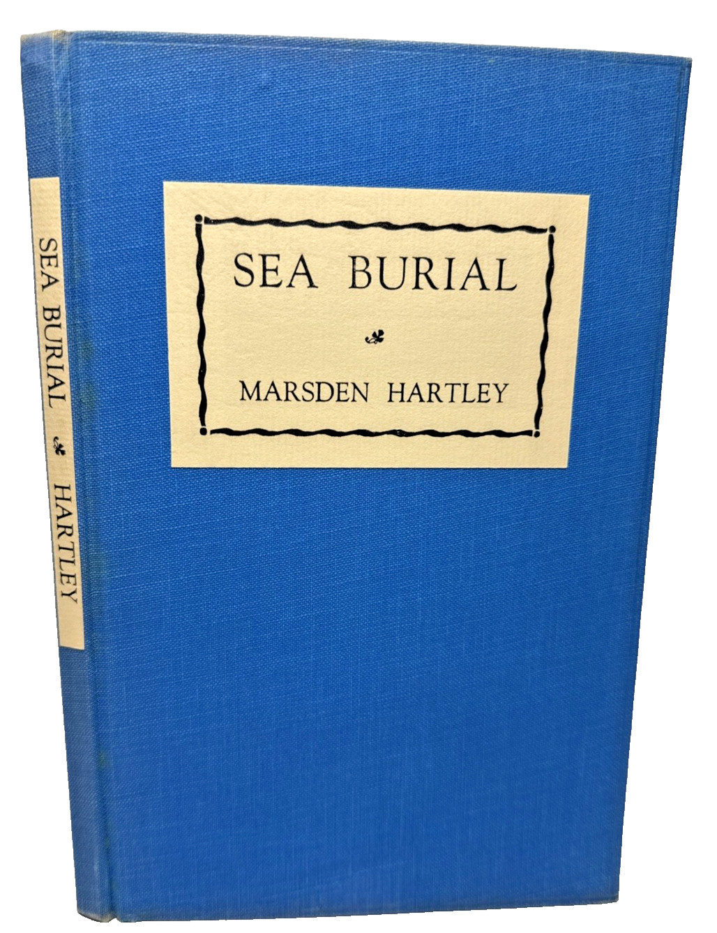 Sea Burial Marsden Hartley 1941 1st EDITION Antique Book Dust Jacket Maine Poems