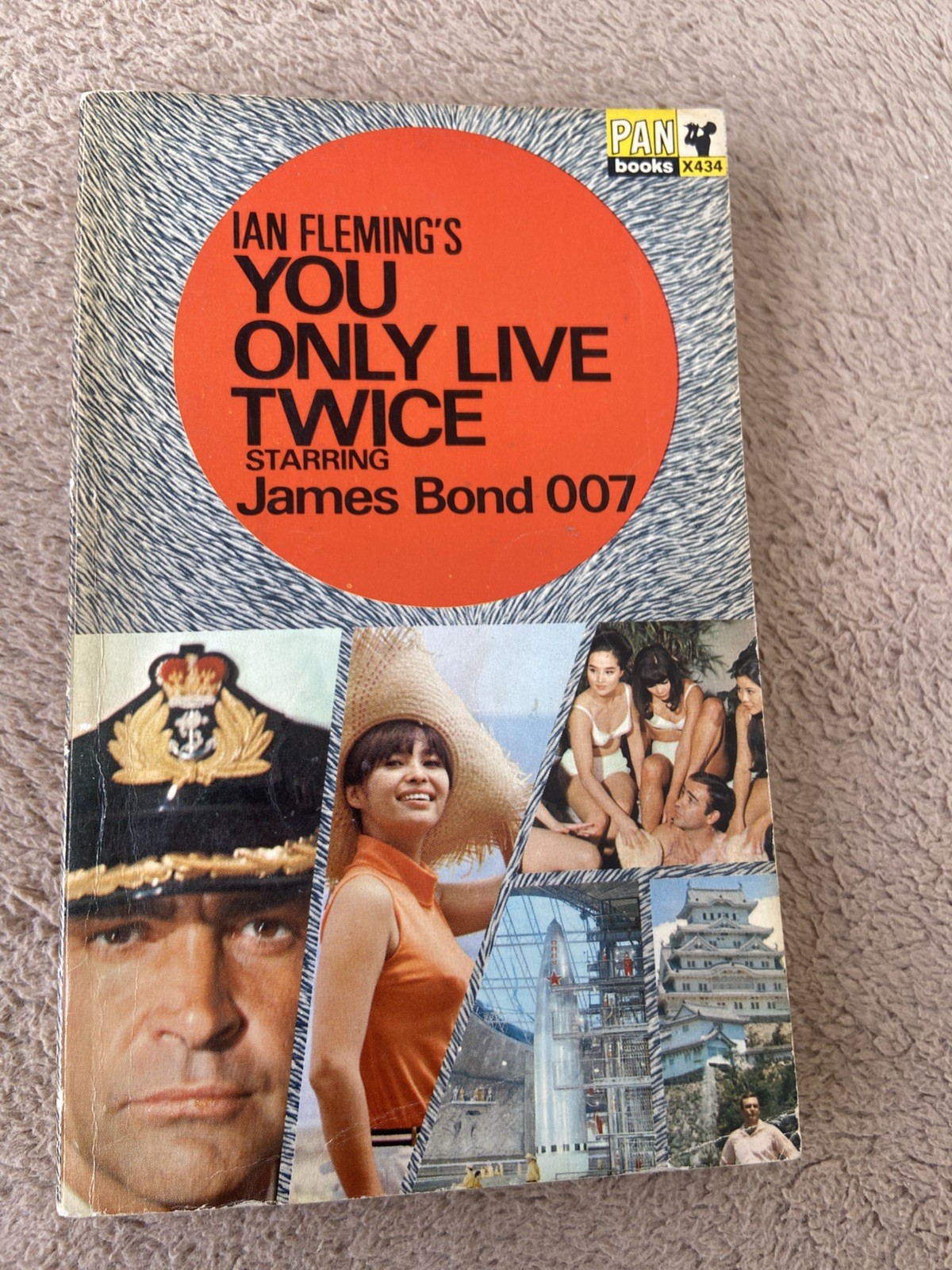 YOU ONLY LIVE TWICE IAN FLEMING JAMES BOND 007 PAN 2ND PRINTING 1966 vgc