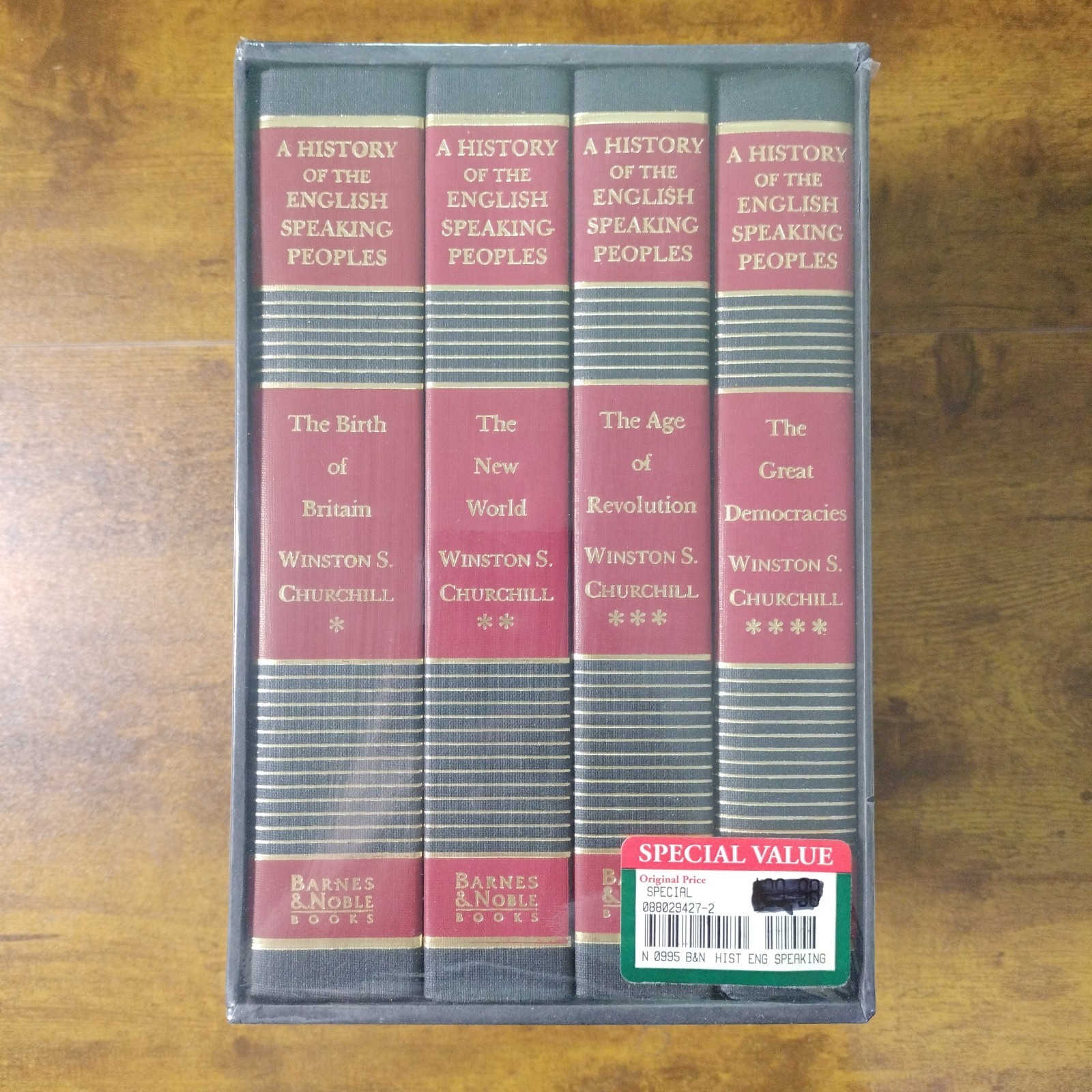 Winston Churchill A History of The English Speaking Peoples Barnes & Noble 4 vol