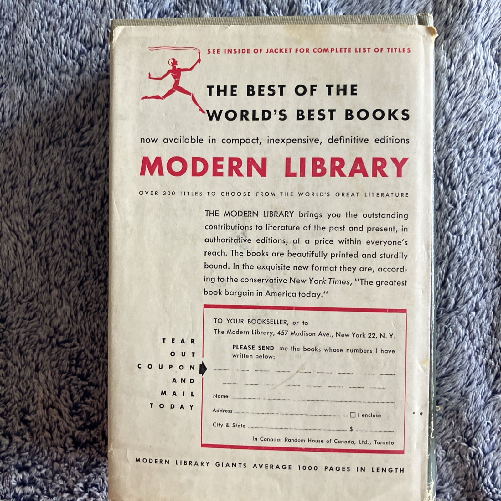 The Possessed Fyodor Dostoyevsky 1930 Modern Library Unabridged Hardcover DJ