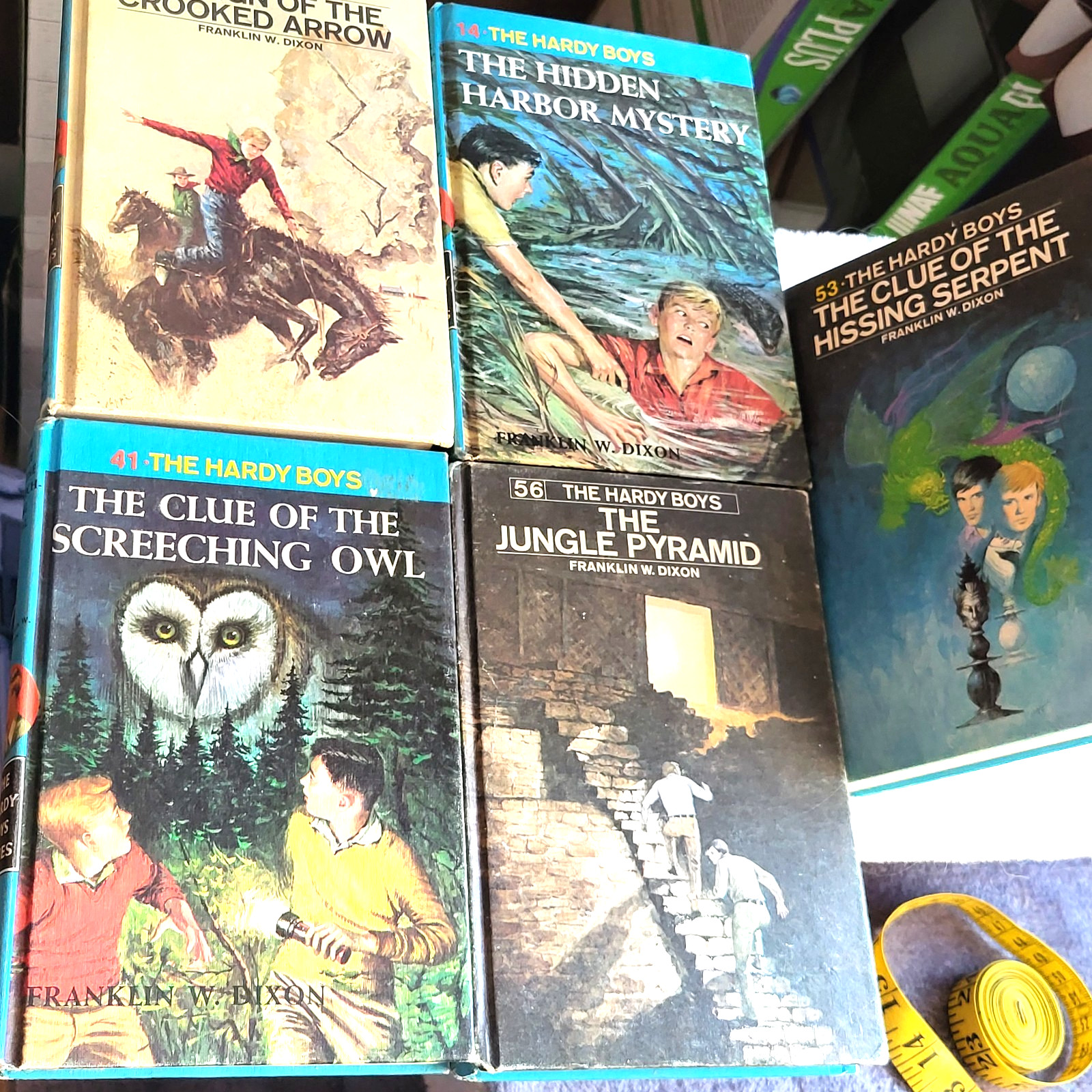 Small Vintage Collection- 5 Hardy Boys Books by Franklin W. Dixon- 1961 to 1972