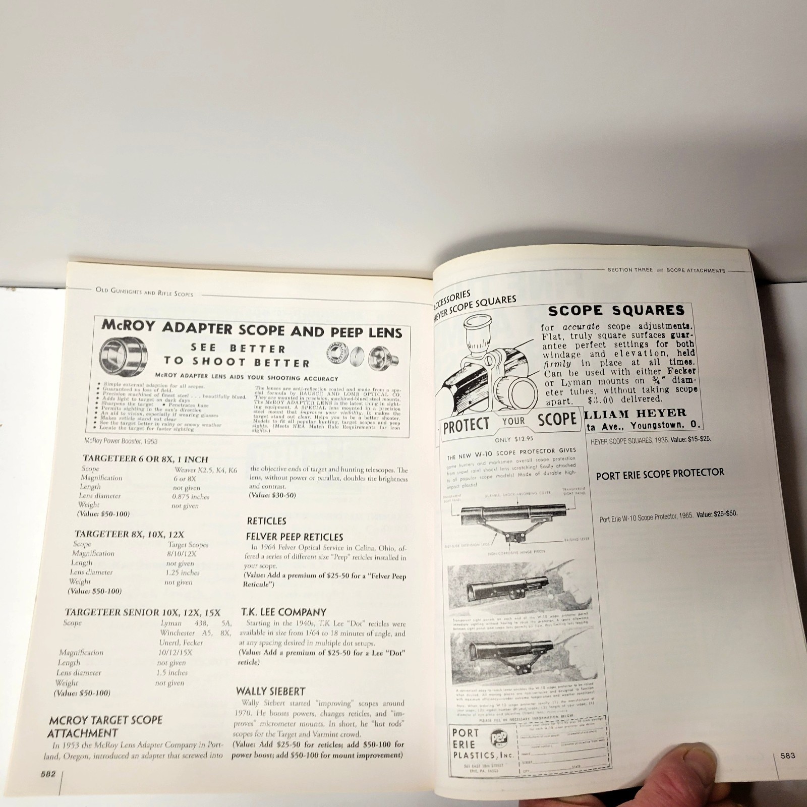 Old Gunsights And Rifle Scopes book by Nick Stroebel – Very Good Condition