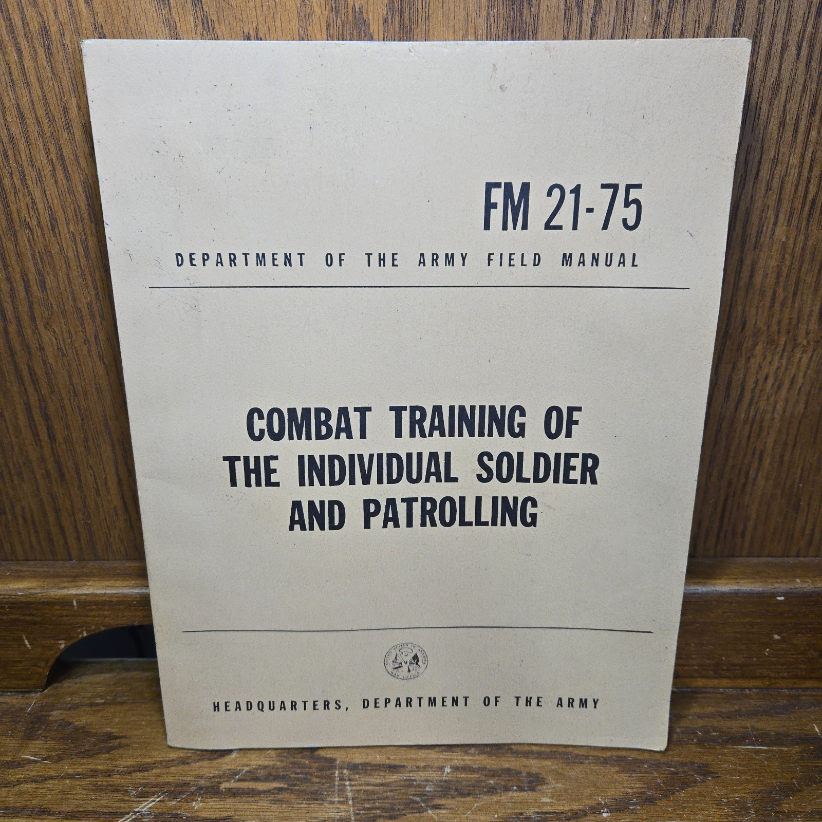 Combat Training of the Individual Soldier and Patrolling FM 21-75 June 1957 Army