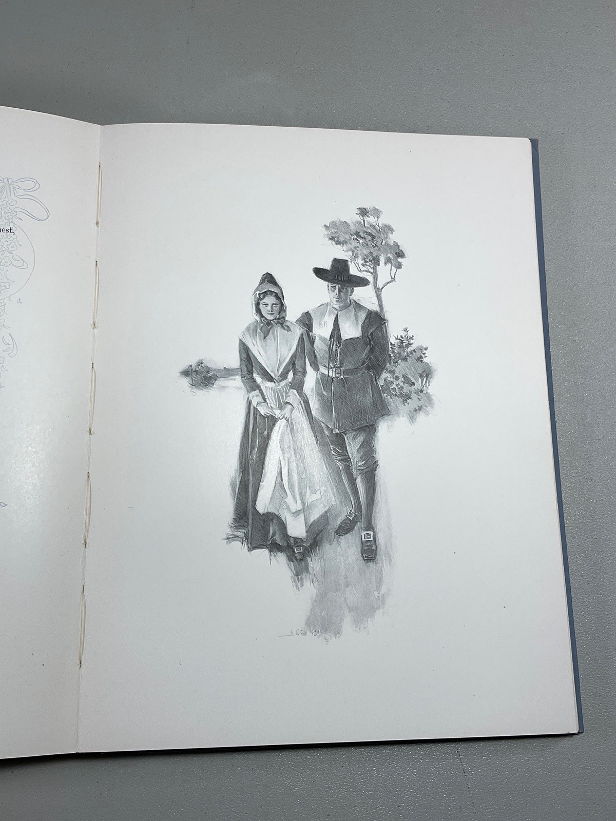Courtship of Miles Standish Longfellow 1903 Christy Illustrated – Pilgrim Tale