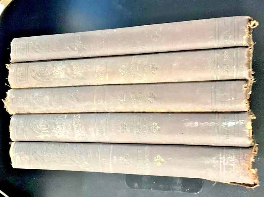 Novels of Victor Hugo Illustrated 5 Volume Set HC P F Collier VNTG Les Mis