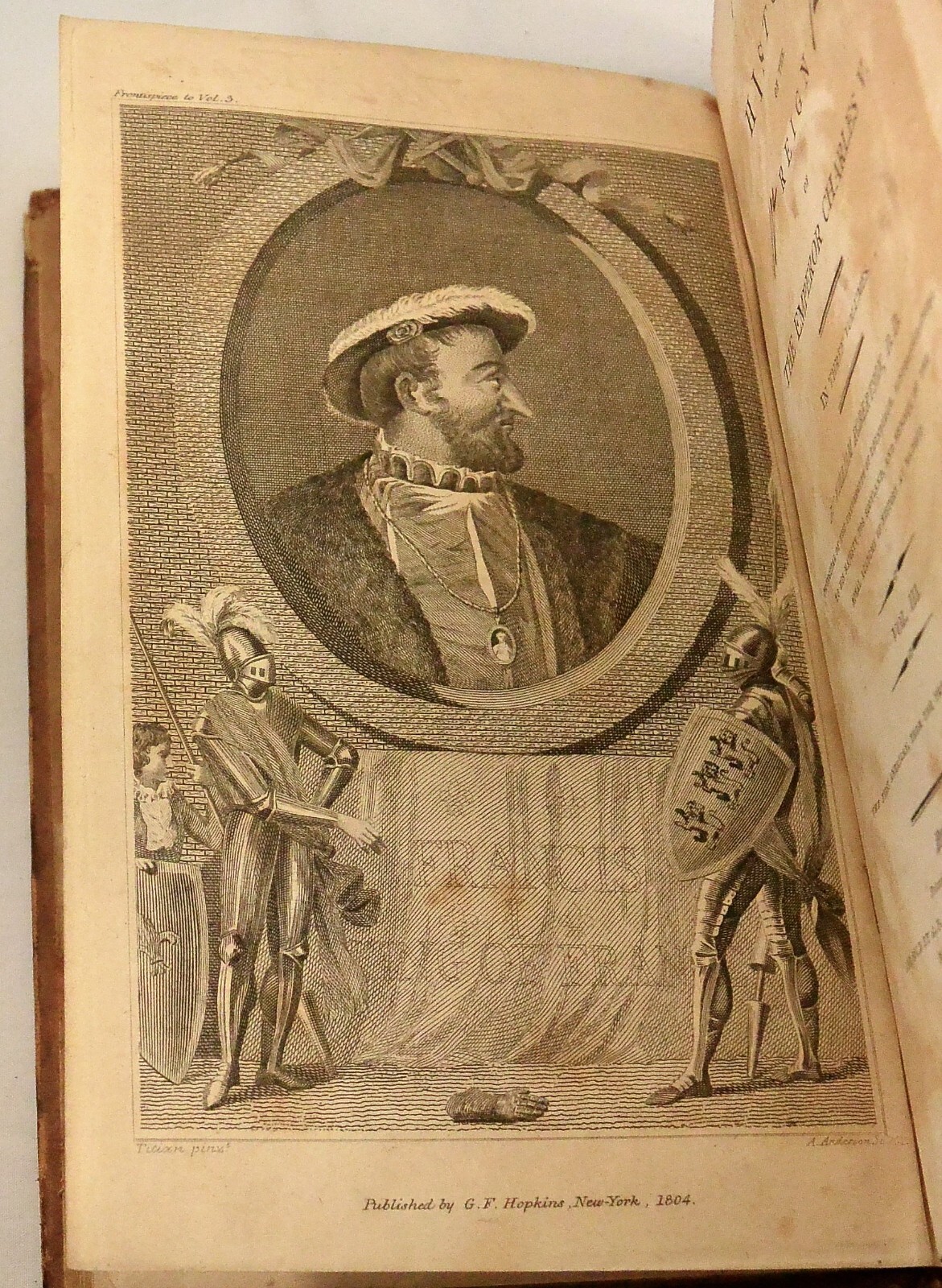 HISTORY OF THE REIGN OF THE EMPEROR CHARLES V 1804 1st American Ed Vol 2 and 3