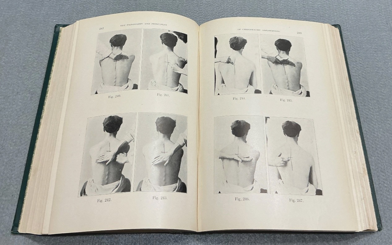OLD PALMER CHIROPRACTOR BOOK CHIROPRATIC ADJUSTMENTS PHILOSOPHY PRINCIPLES 1911
