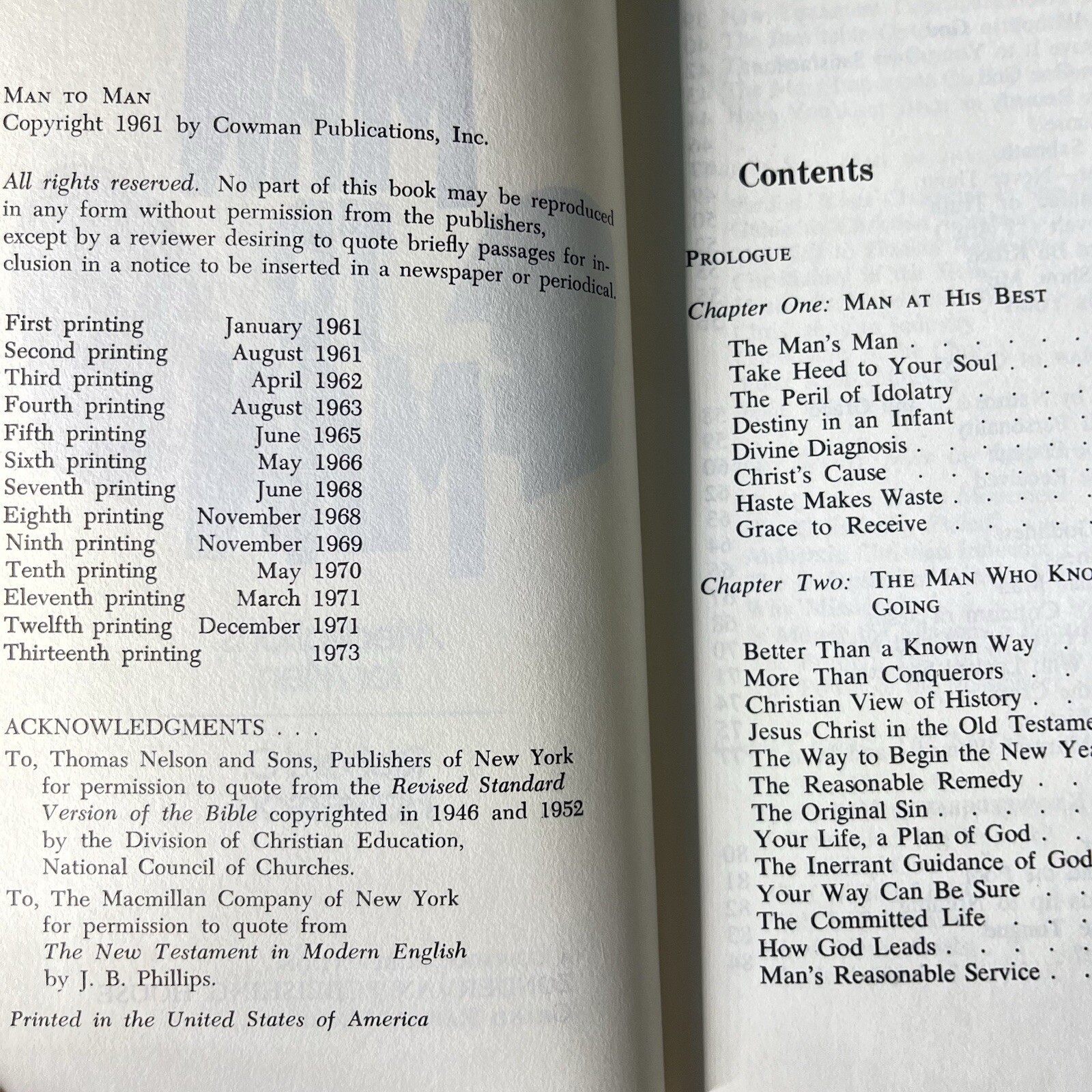 Richard C. Halverson Lot 4 Man To Man Between Sundays Relevance Christian Faith