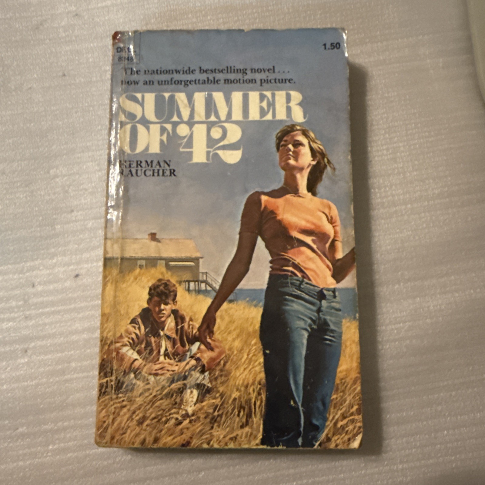 SUMMER OF 42 by Herman Raucher Paperback Movie tie in Dell film book 1975