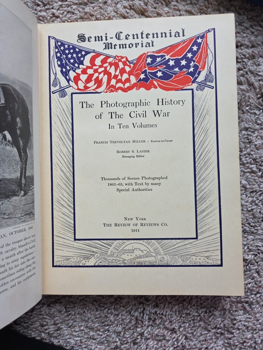 Photographic History of the Civil War, Miller ~ Complete 10 Volume Set, 1911 1st