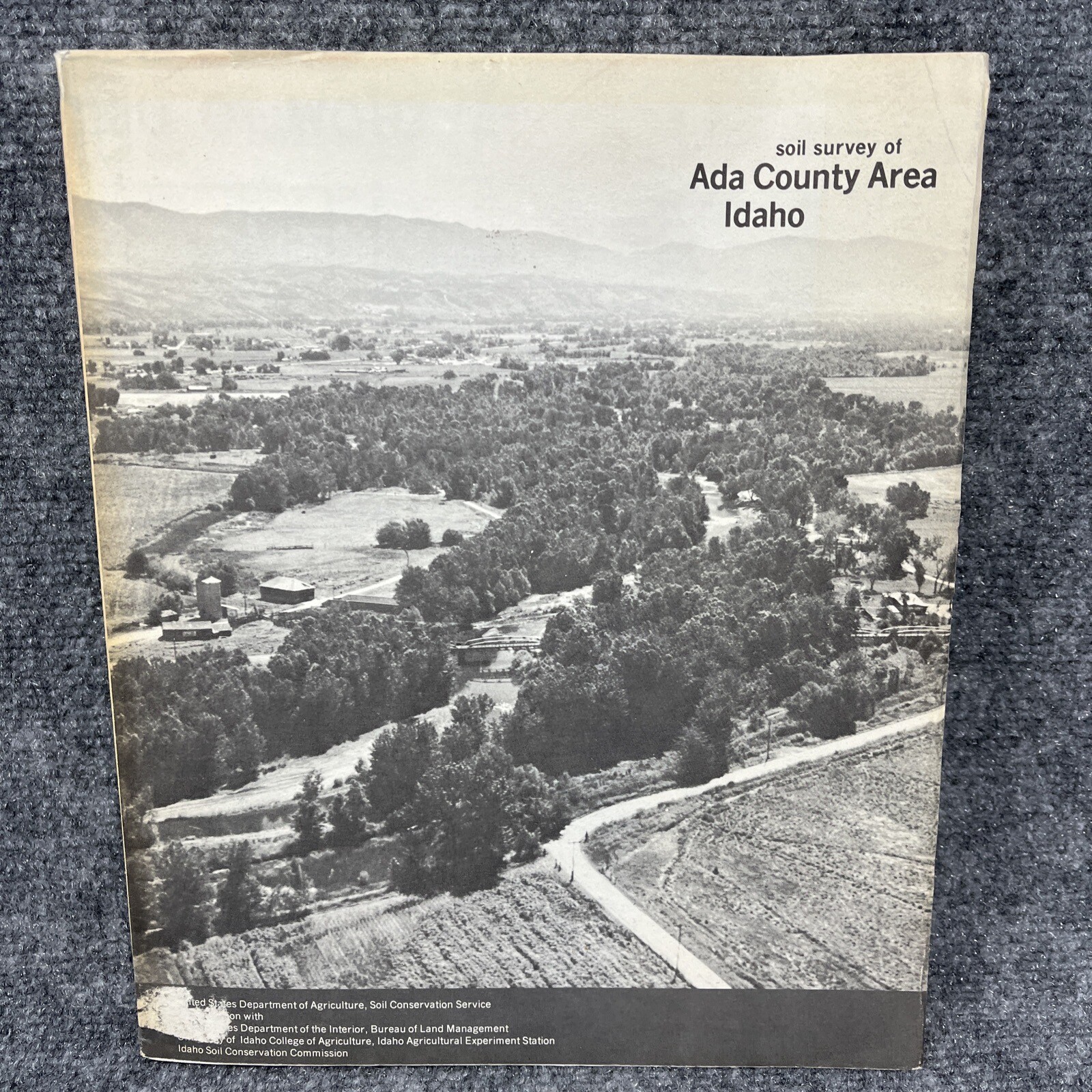 Soil Survey of Ada County Area Idaho by Russell Collett 1980 Maps