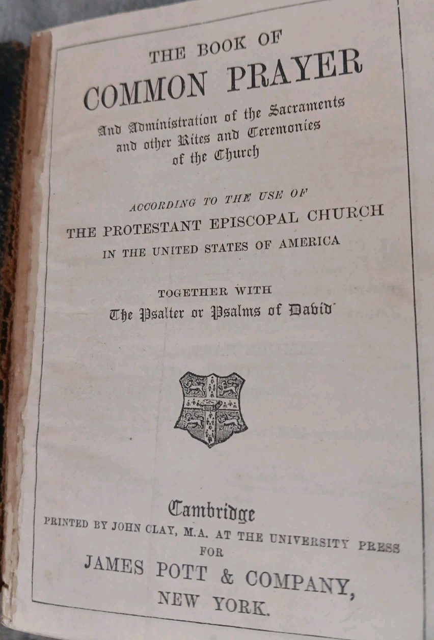1823 The Book Of Common Prayer Protestant Episcopal Church Psalms Of David READ