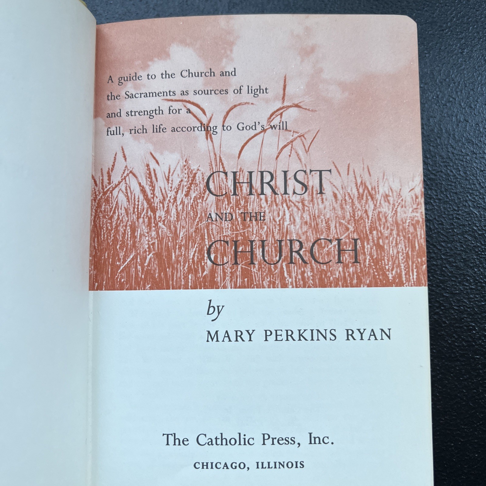 Library Of Catholic Devotion Set Prayer Book & Christ & the Church Vtg 1967 1965