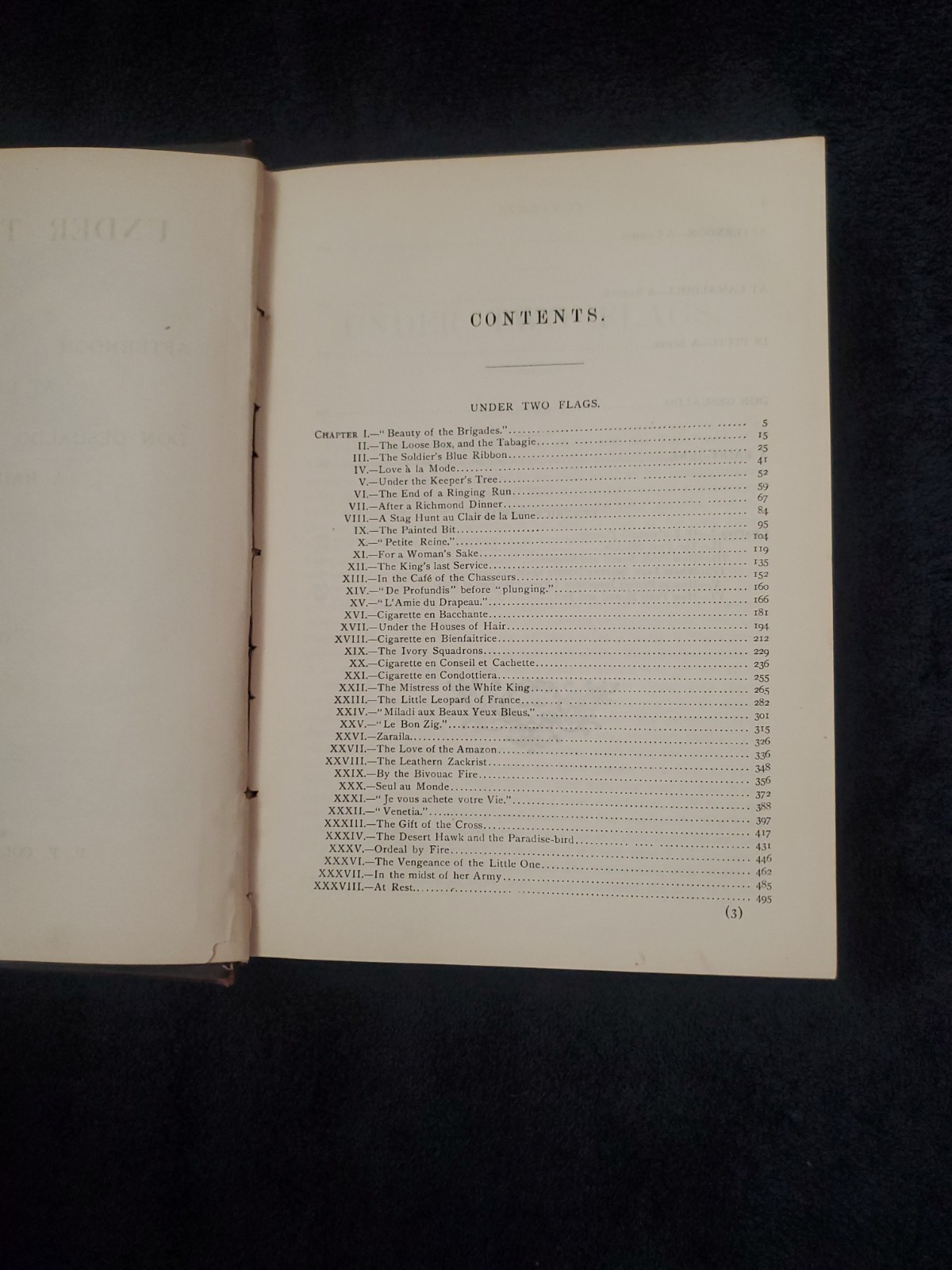 Under Two Flags, Granville De Vigne Ouida Volume 1 & 2
