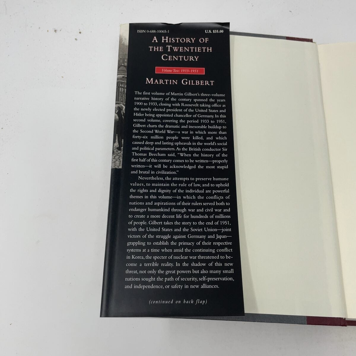 A History Of The Twentieth Century by Gilbert Martin HC First Edition Very Good