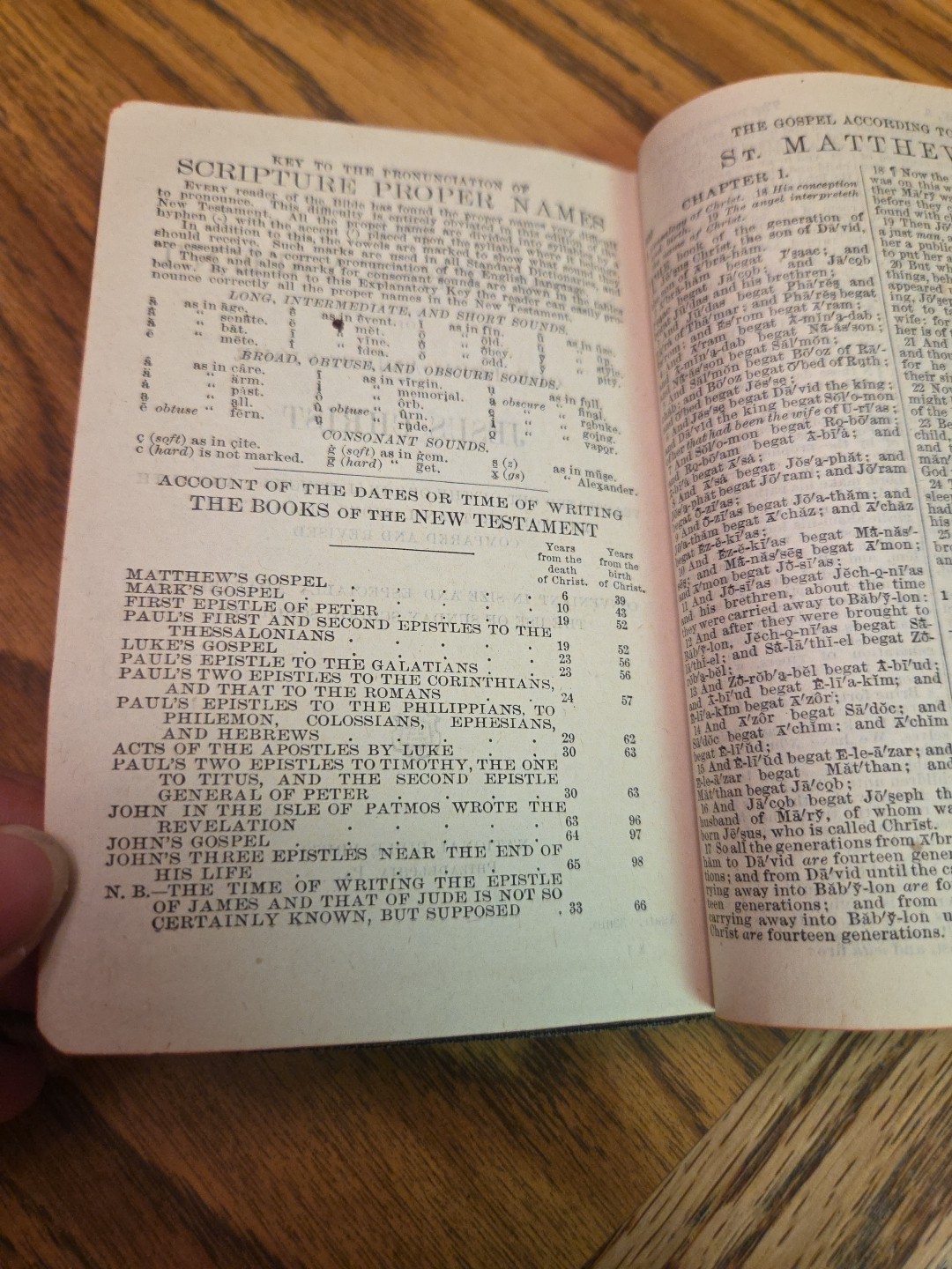 New Testament Self Pronouncing National Bible Press