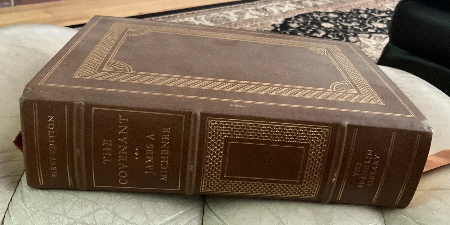 The Covenant James Michener First Edition Franklin Library Leather Gilt Edges
