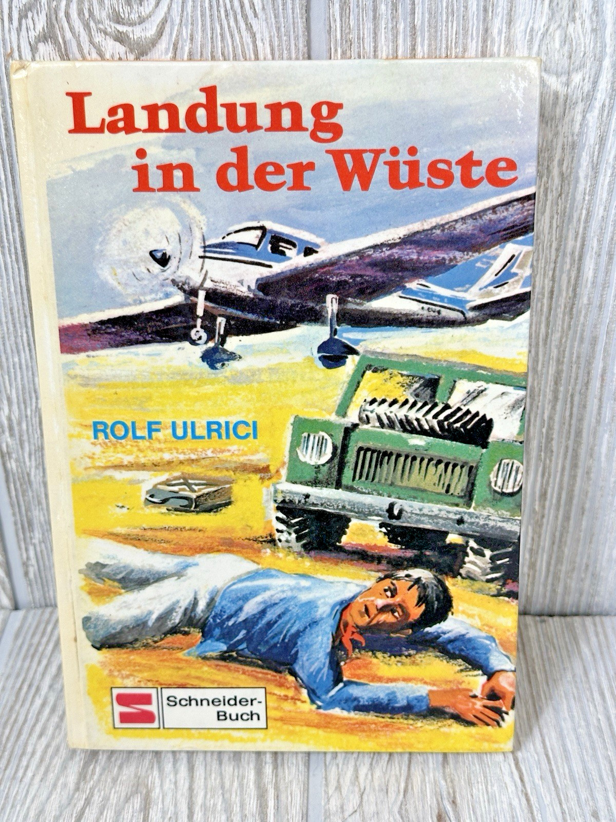 Landung in der Wuste HC German Book Rolf Ulrici Adventure Youth Literature VTG
