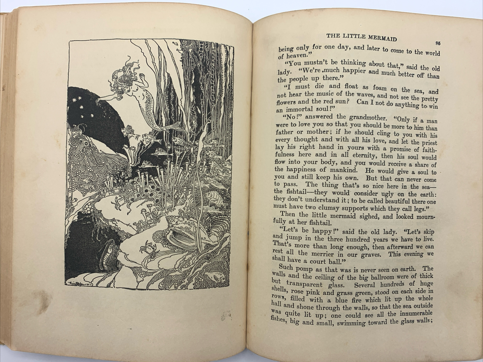 Fairy Tales Little Mermaid Snow Queen Hans Christian Andersen 1930 Illustrated