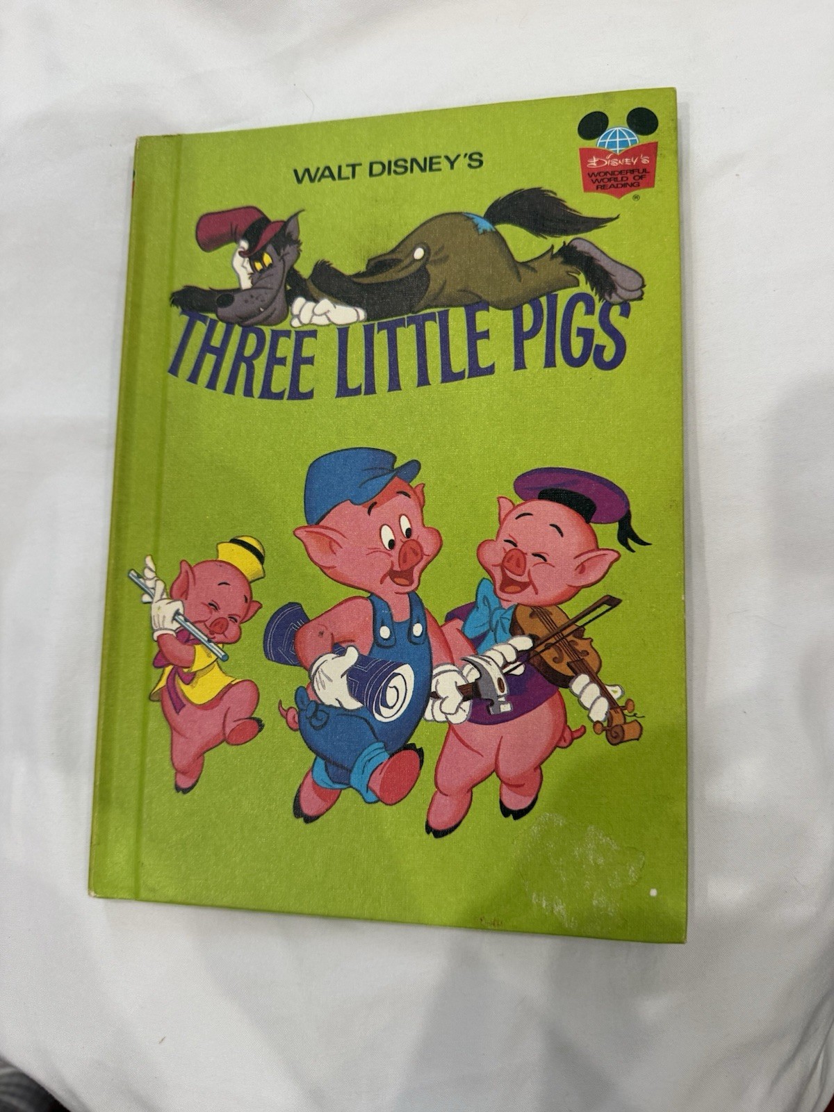 Walt Disneys Three Little Pigs Hardcover Children’s Book 1972 Random House VTG