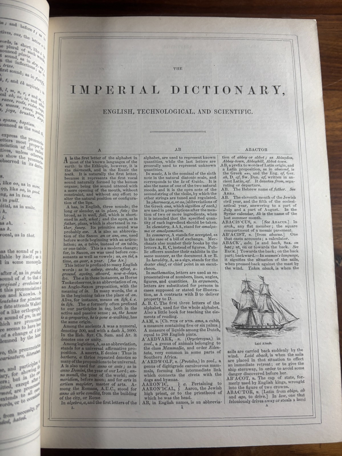 The Imperial Dictionary: English, Technological, and Scientific Printed 1854-5