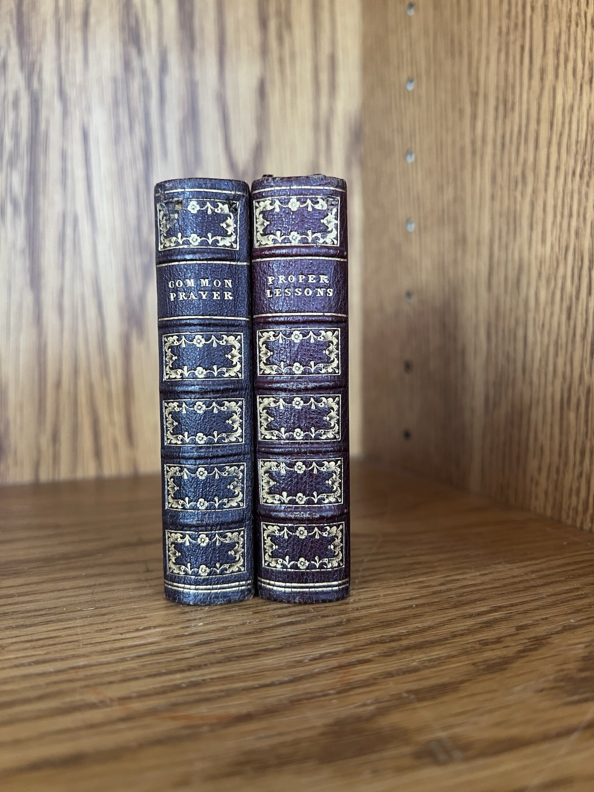 Mid 19th Century Leather Books of Common Prayer and Lectionary Mini edition