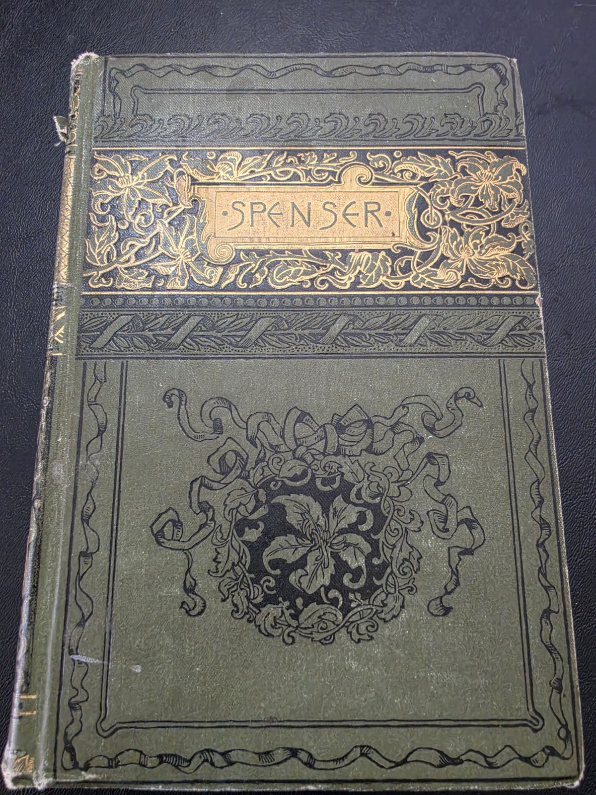 RARE The Poetical Works Of Edmund Spenser – 1880s – w/ Memoir & Notes – Ex-Lib