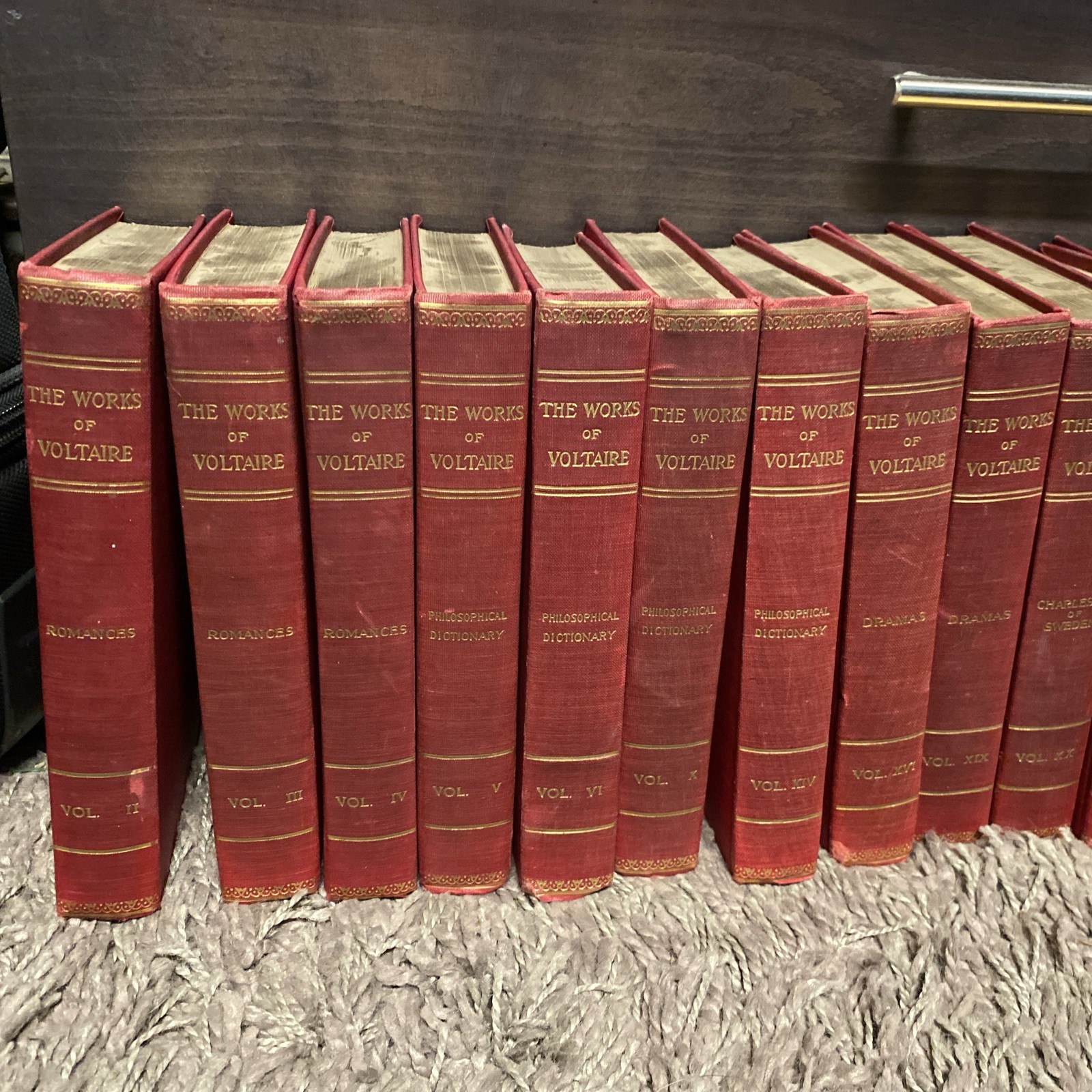 1901 The Works Of Voltaire 27 Of 42 Books In Set Limited To 1000 Copies