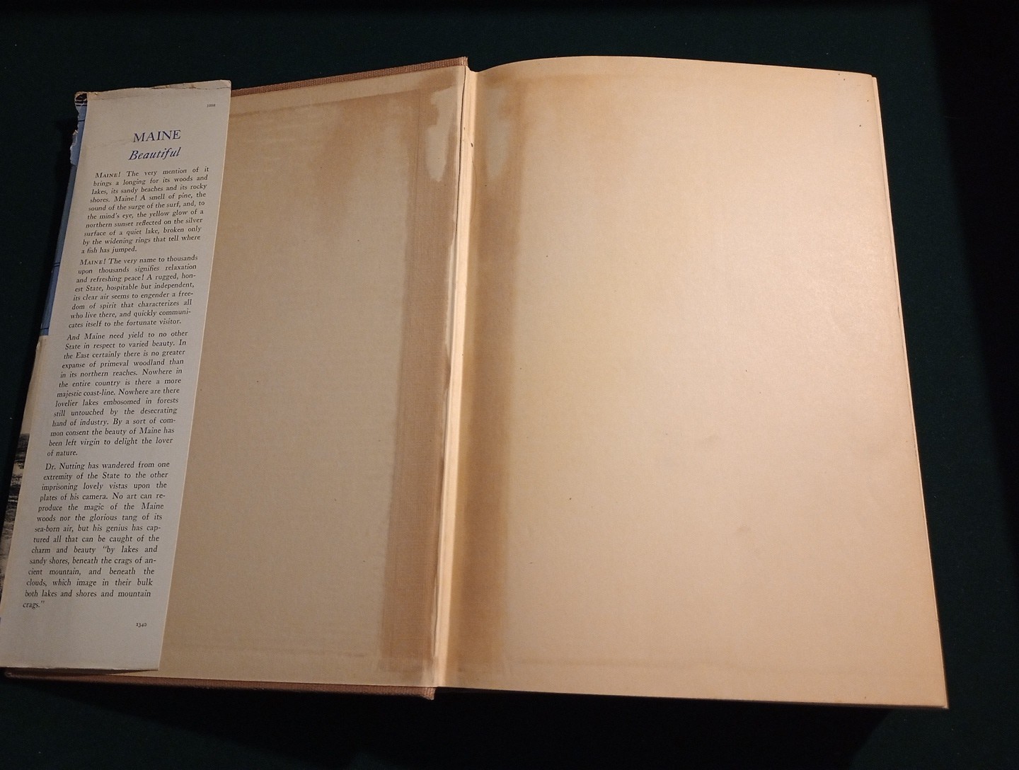 MAINE BEAUTIFUL by Wallace Nutting (1935 Hardcover) Garden City Publishing Co