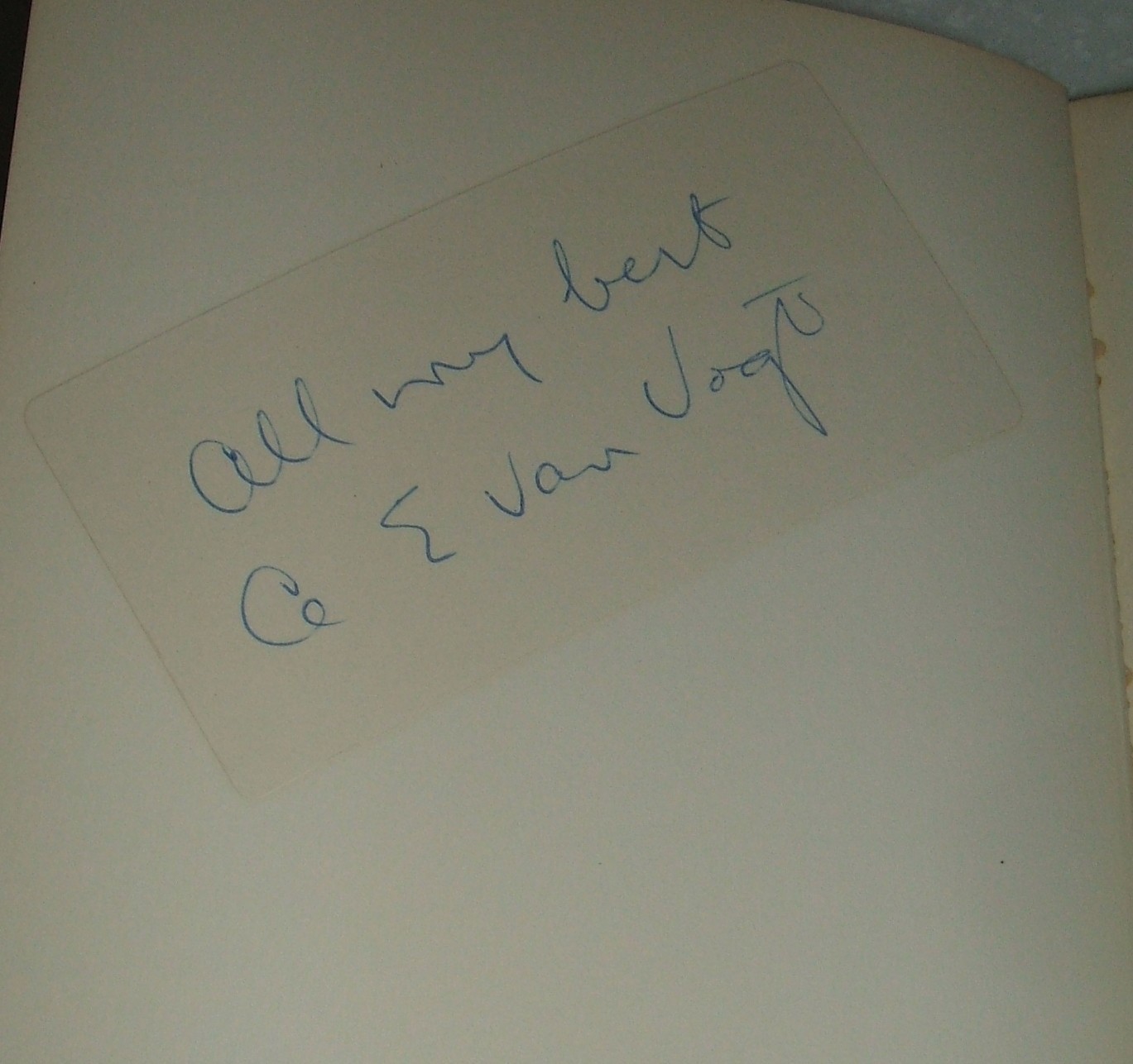 Reflections of A.E. van Vogt by A.E. van Vogt 1975 First Edition, Signed