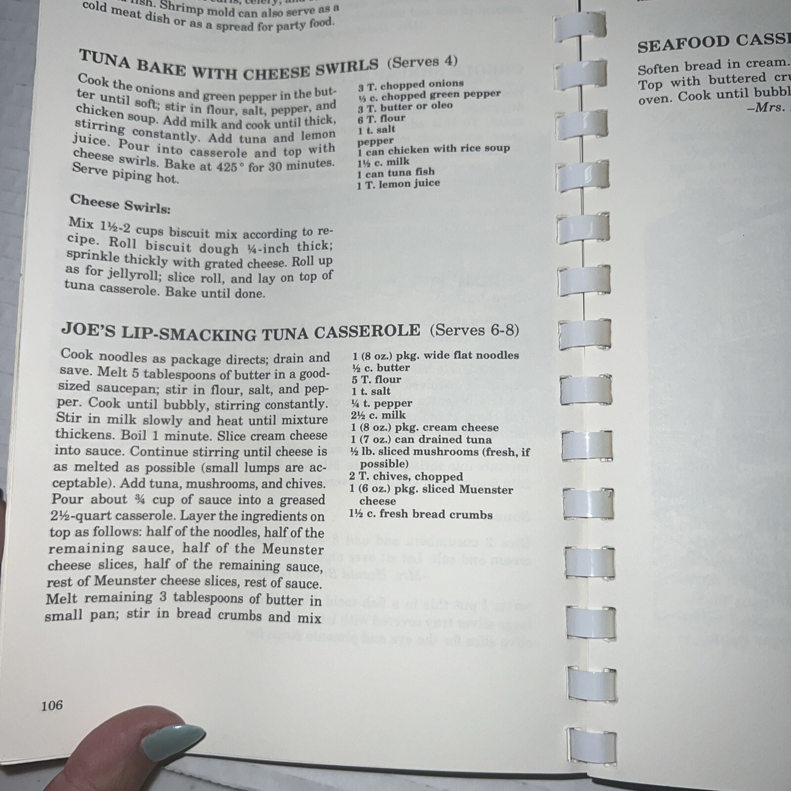 Baptist Dishes Worth Blessing Edited by Judy Bryson Plastic Comb Cookbook