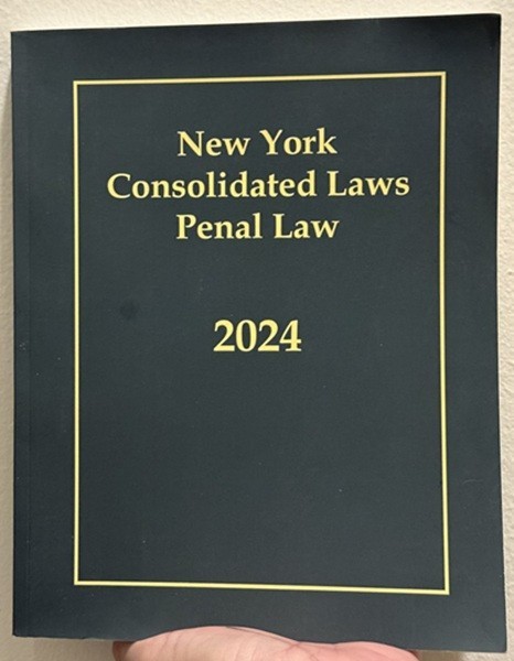 New York Consolidated Laws Penal Law 2024 – LIKE NEW