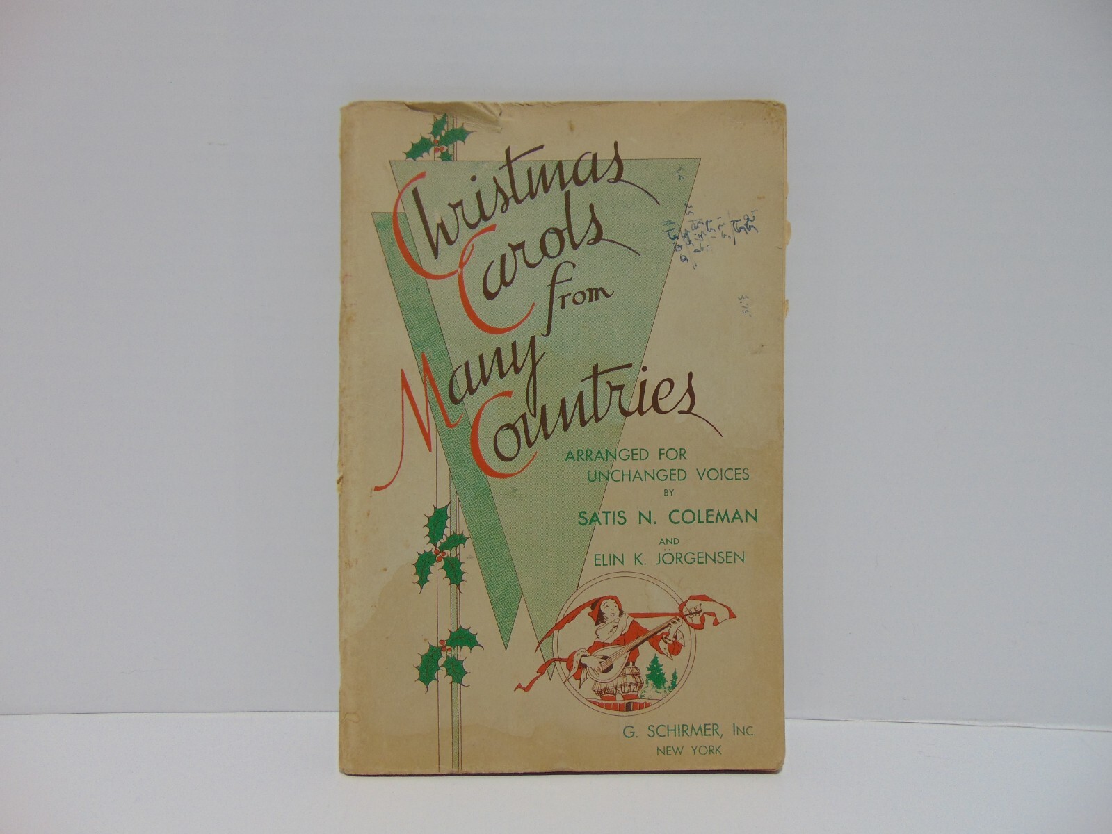 Christmas Carols From Many Countries 1934 G. Schirmer Song Book