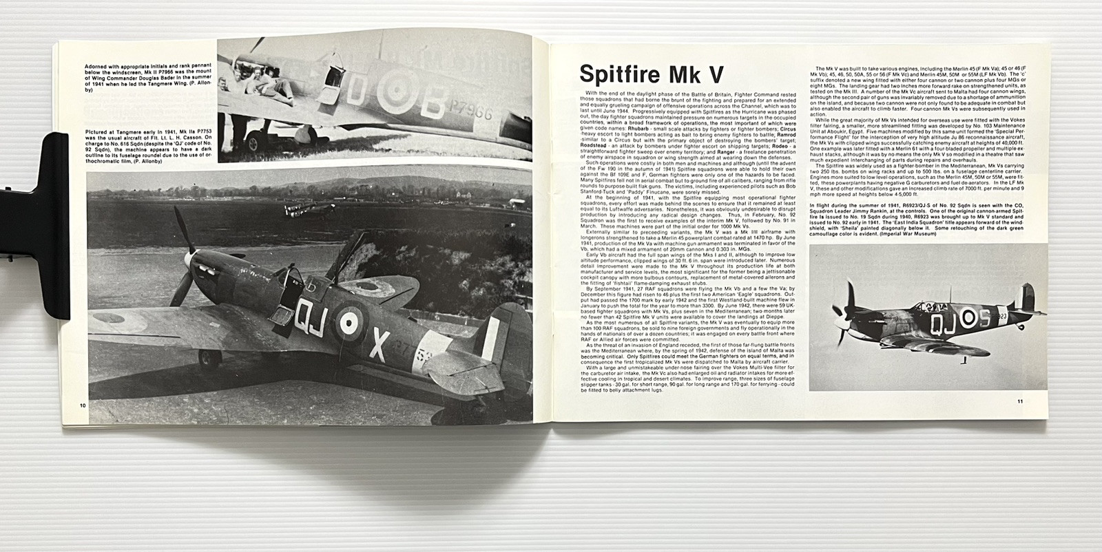 Spitfire In Action by Jerry Scutts Illustrated WWII Aircraft No. 39 PB 1980