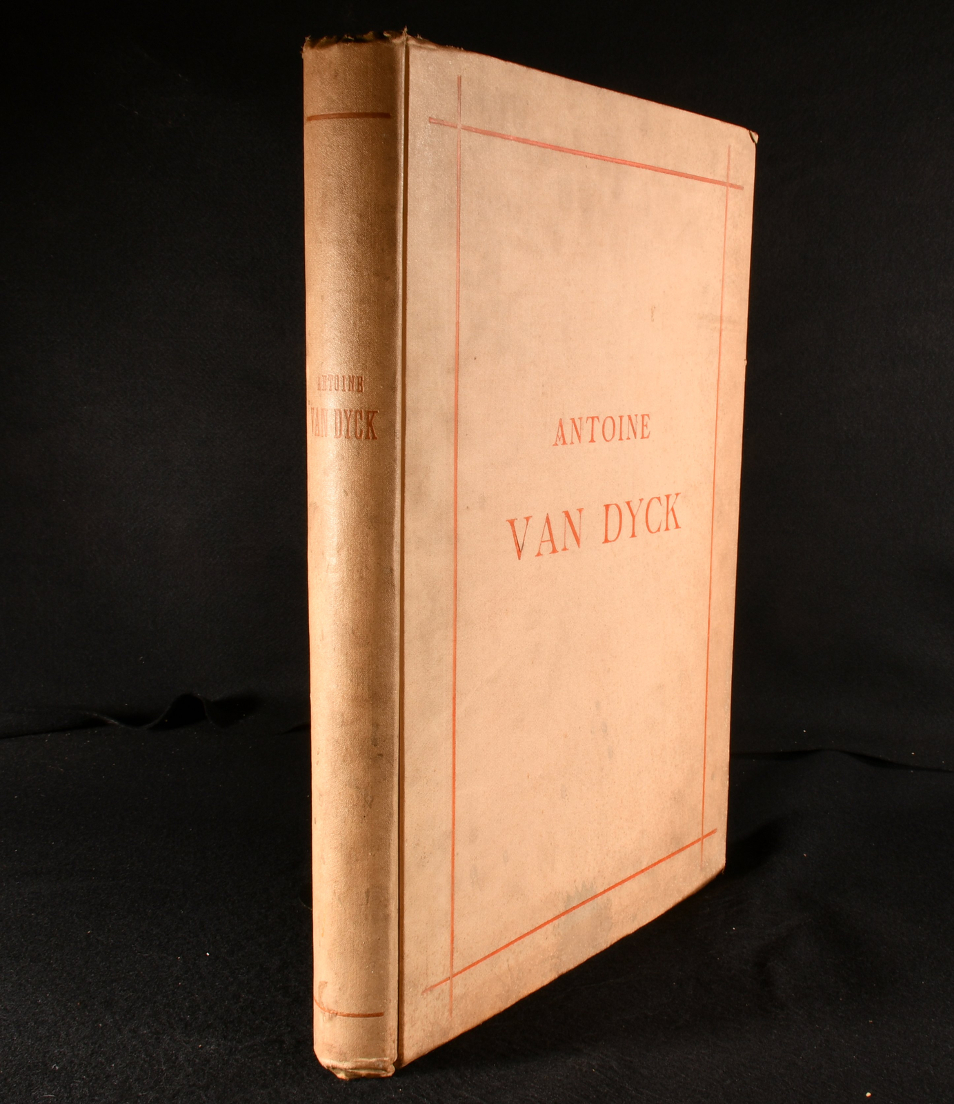 1882 Antoine van Dyck Sa Vie et Son Oeuvre Jules Guiffrey Signed Illustrated